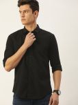 IVOC - Black 100% Cotton Slim Fit Men's Casual Shirt ( Pack of 1 )