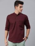 IVOC - Maroon 100% Cotton Slim Fit Men's Casual Shirt ( Pack of 1 )