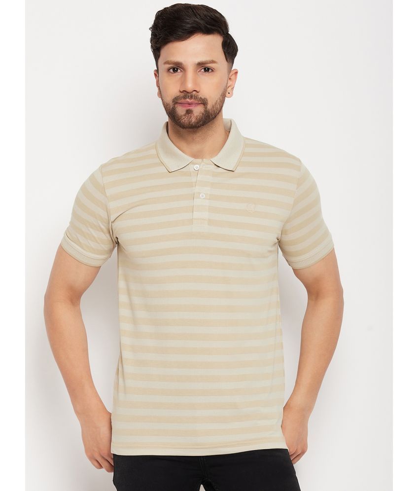     			Duke - Beige Cotton Blend Slim Fit Men's Polo T Shirt ( Pack of 1 )