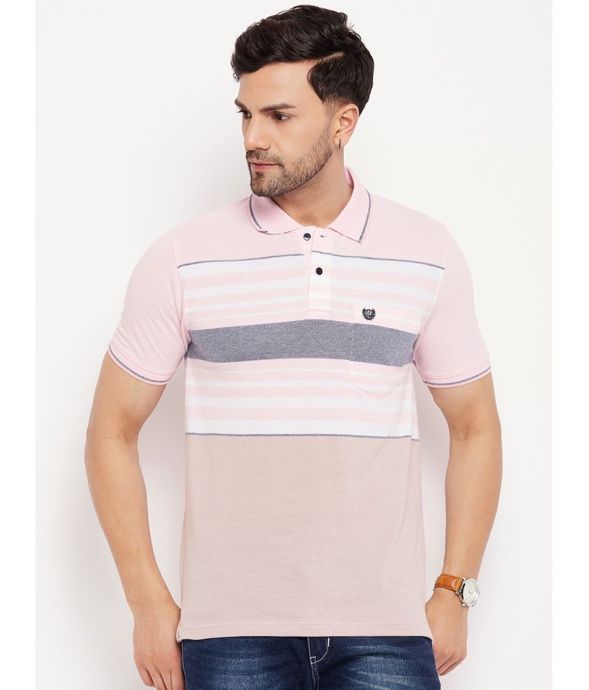     			Duke - Pink Cotton Blend Regular Fit Men's Polo T Shirt ( Pack of 1 )