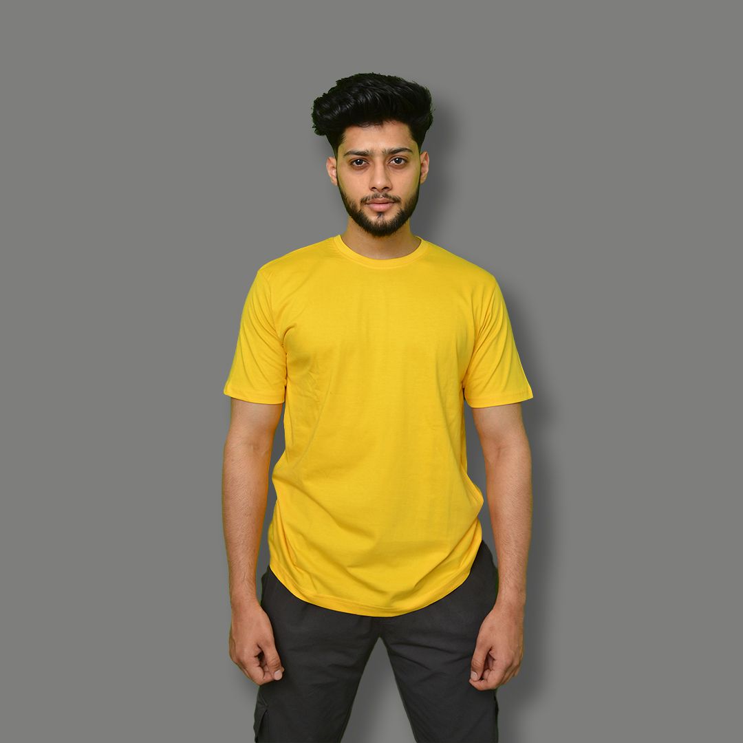     			Knite Wolf - Yellow Cotton Regular Fit Men's T-Shirt ( Pack of 1 )