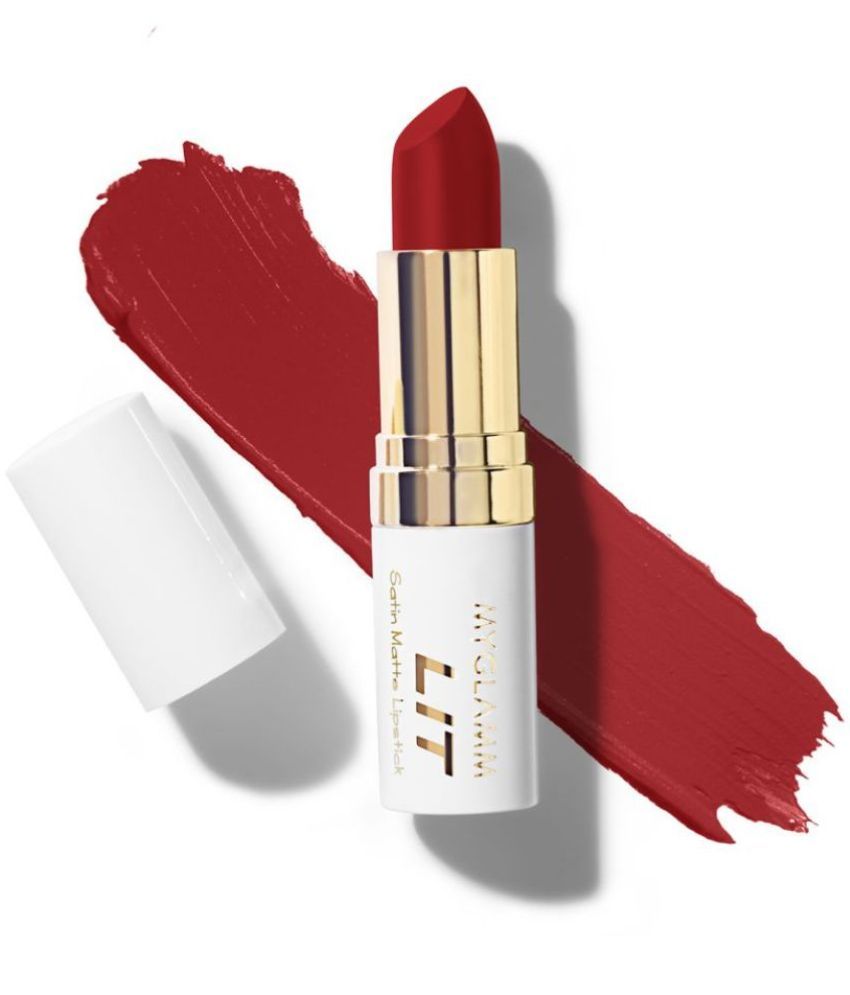     			MyGlamm LIT Satin Matte Lipstick-The Sinner-4.5gm