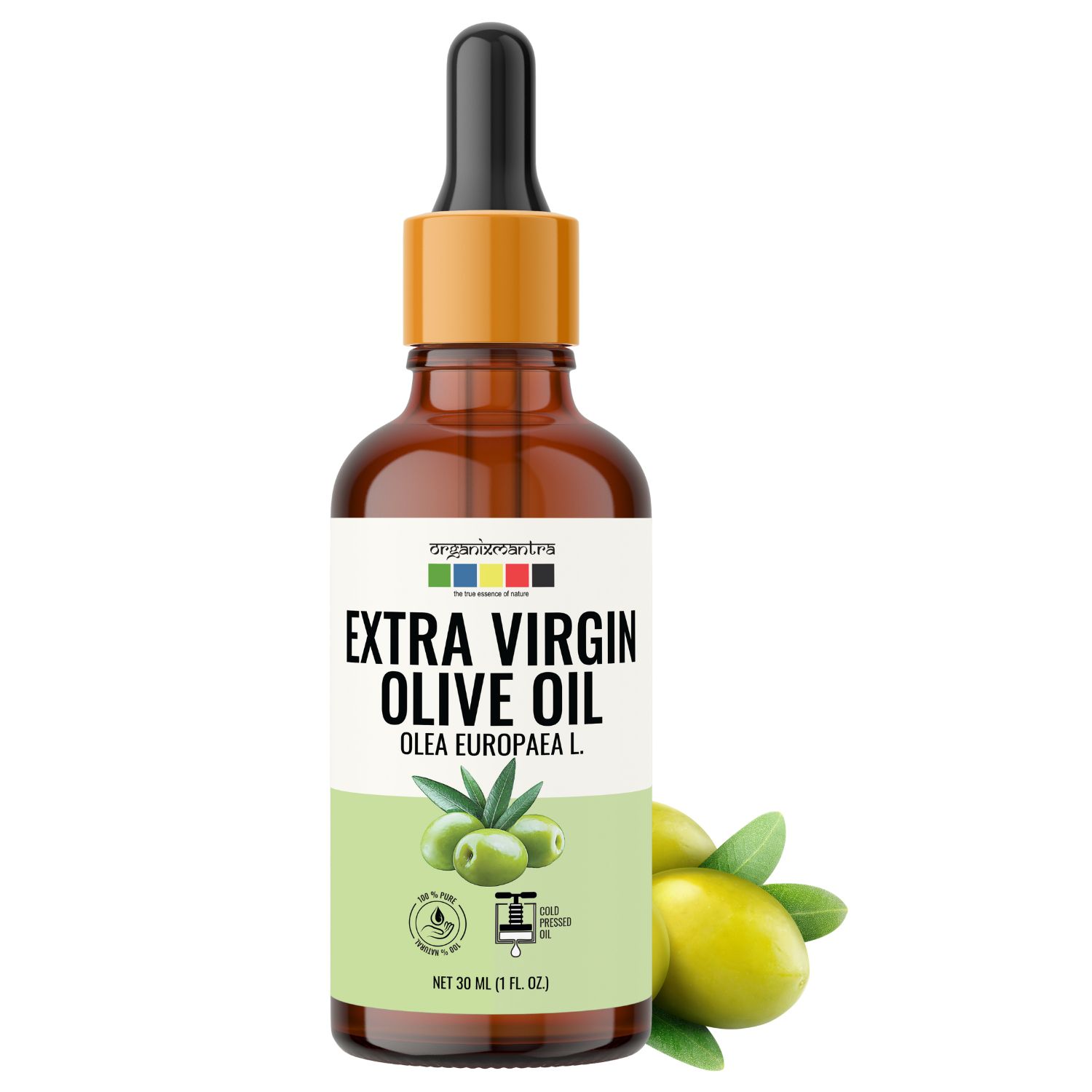     			Organix Mantra Extra Virgin Olive Oil, 100% Pure, Natural & Cold Pressed Organic Oil, 30ML