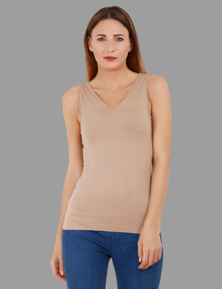     			Aadrika - Beige Polyester Slim Fit Women's T-Shirt ( Pack of 1 )