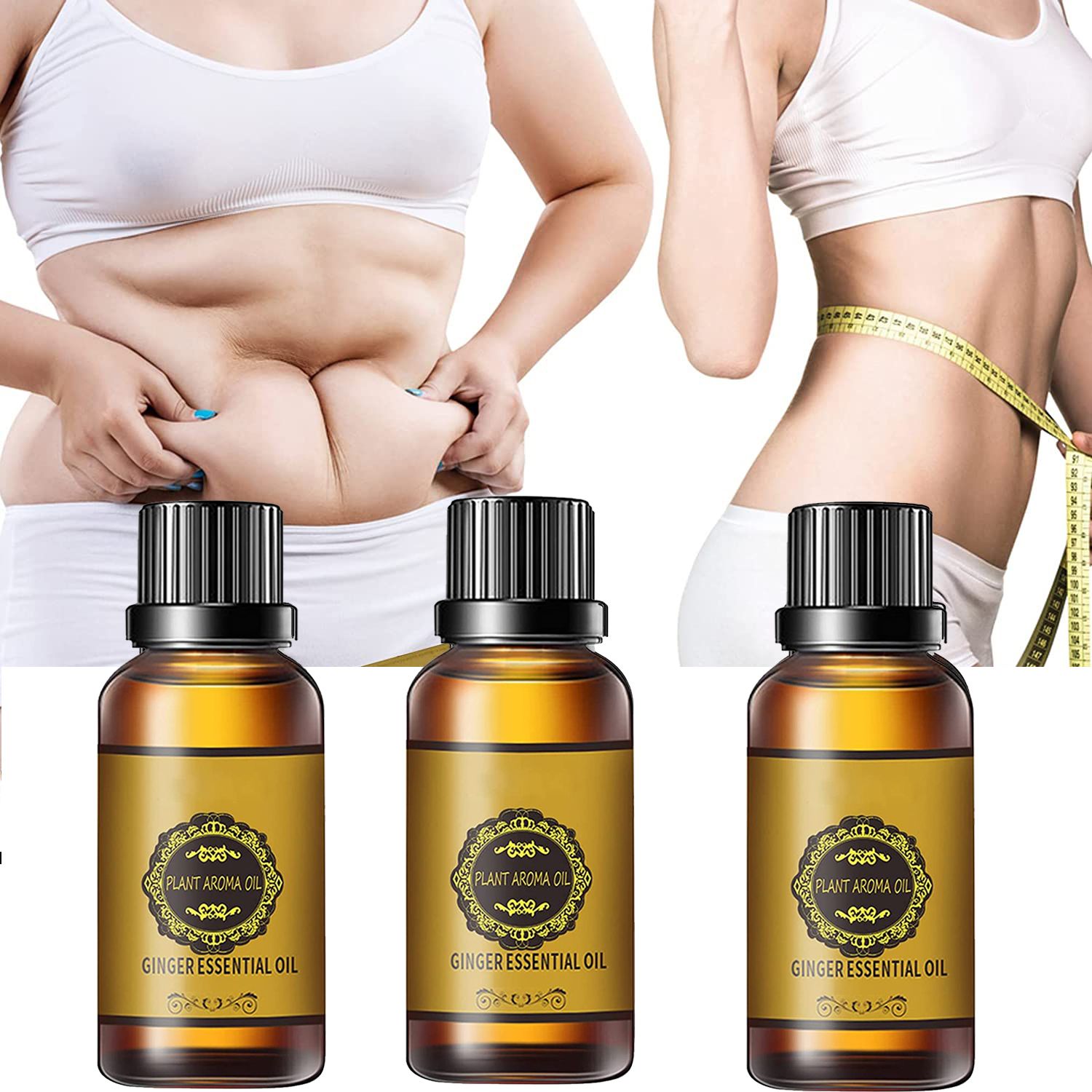     			Aromine Belly Fat Ginnger Oil For Women- Shaping & Firming Oil 90 mL Pack of 3