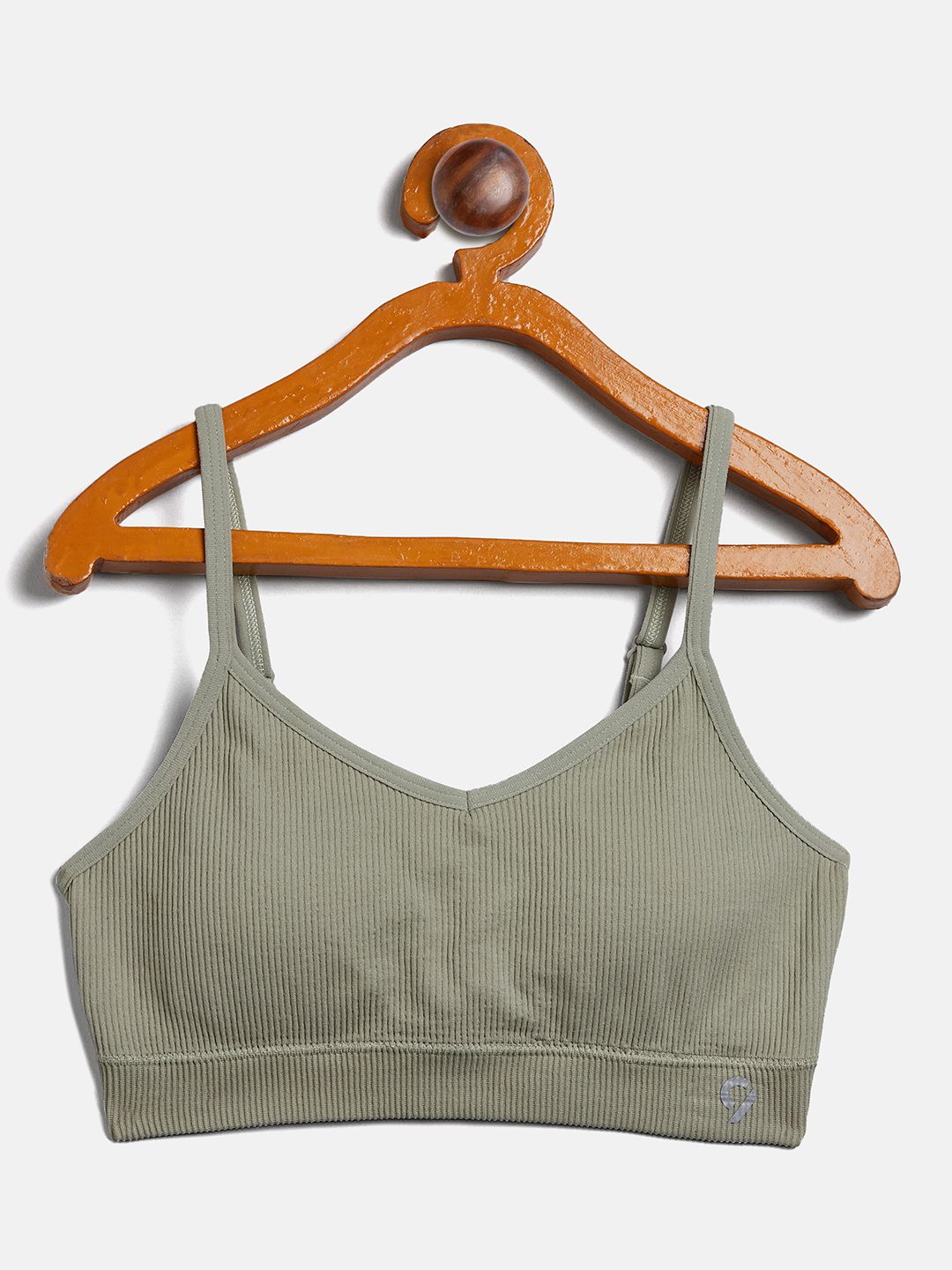     			C9 Airwear Full Coverage Padded Teen Rib Basic Bra in Desert Sage Color For Everyday Use