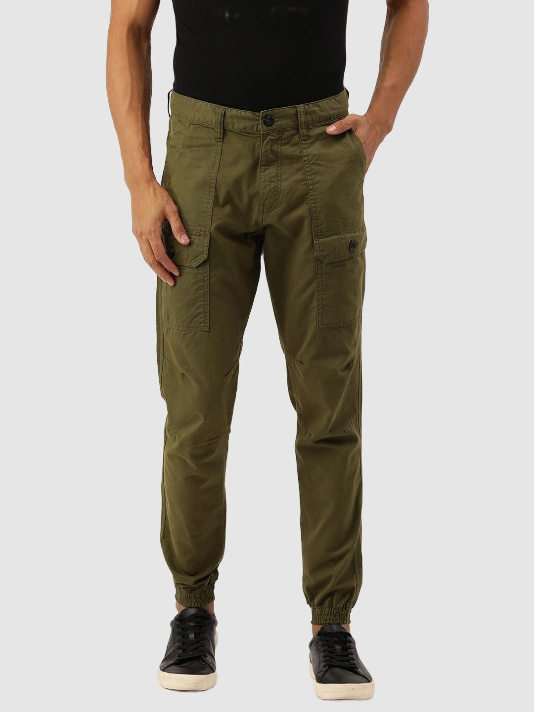     			IVOC Olive Regular Joggers ( Pack of 1 )