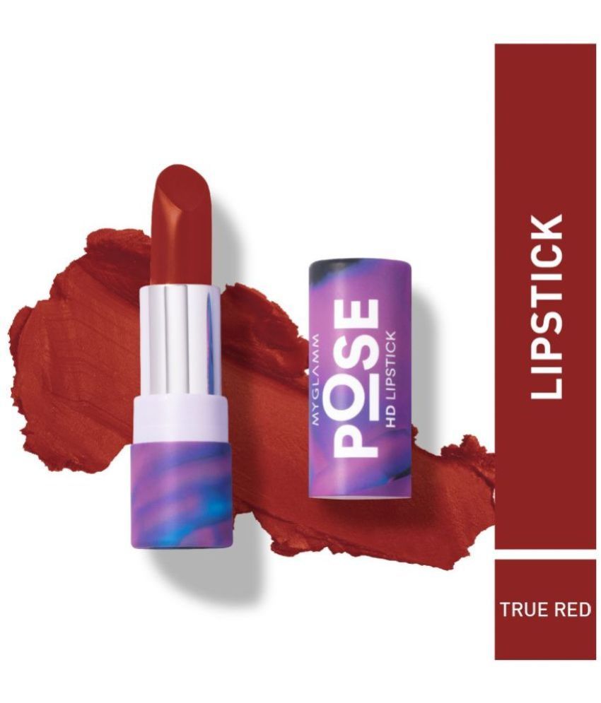     			MyGlamm POSE HD Lipstick-True Red-4gm