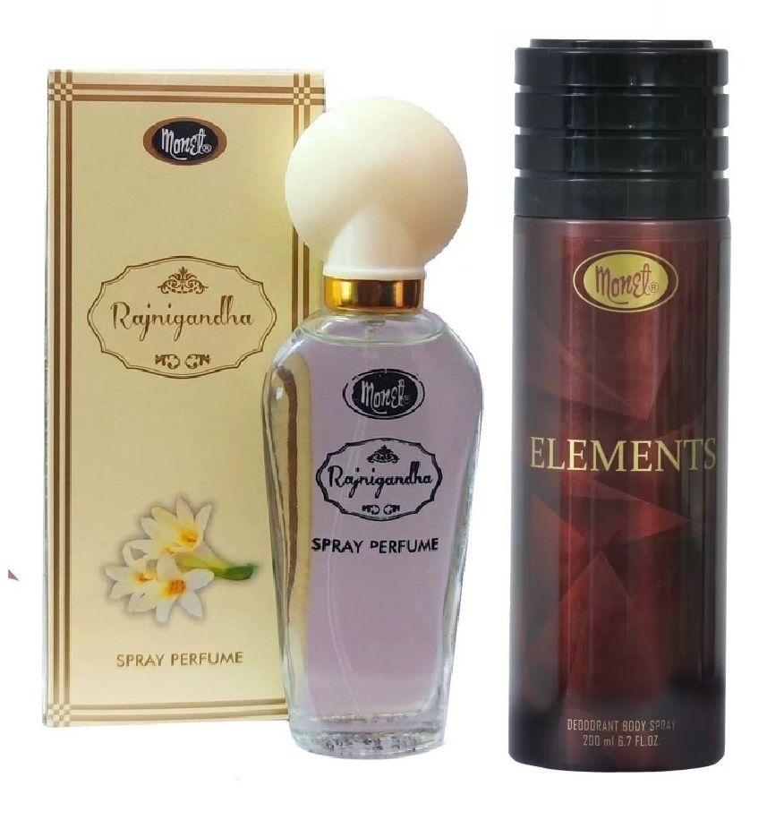     			Monet - RANIGANDHA PERFUME & ELEMENT DEO Deodorant Spray for Men,Women 230 ml ( Pack of 2 )