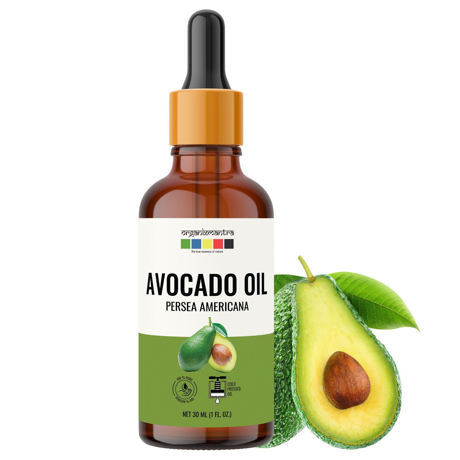     			Organix Mantra Avocado Oil, 100% Pure, Natural & Cold Pressed Organic Oil, 30ML