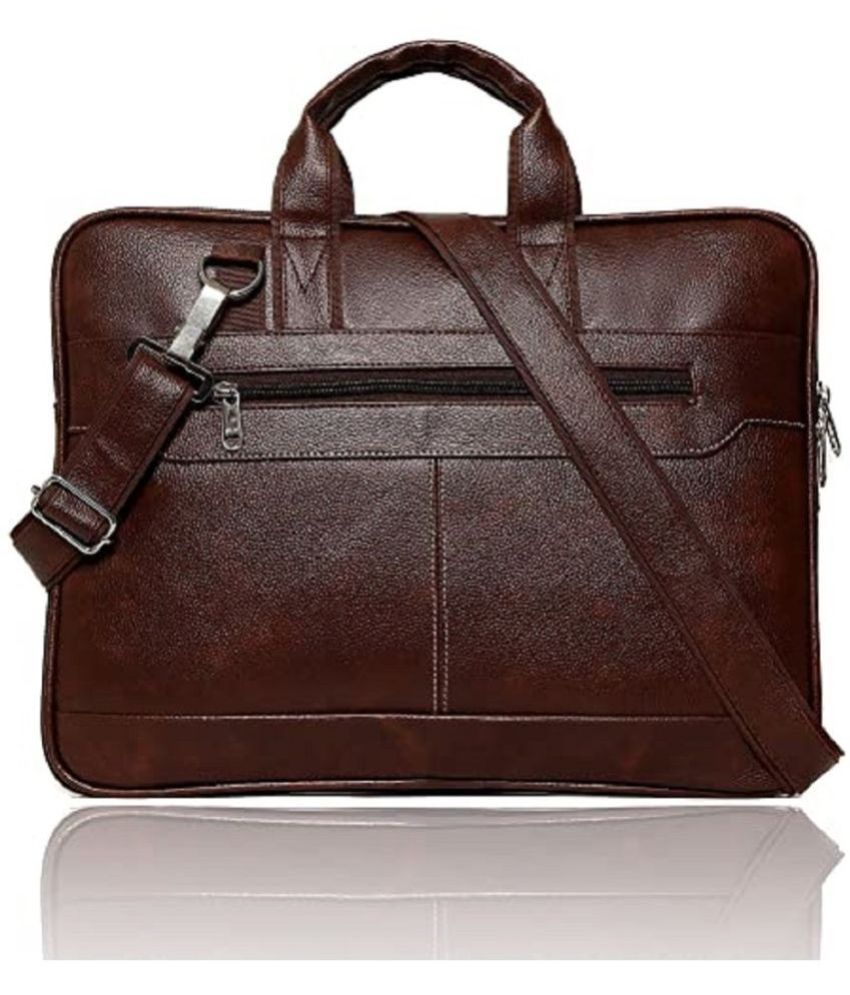     			samtroh - Brown Solid Messenger Bag