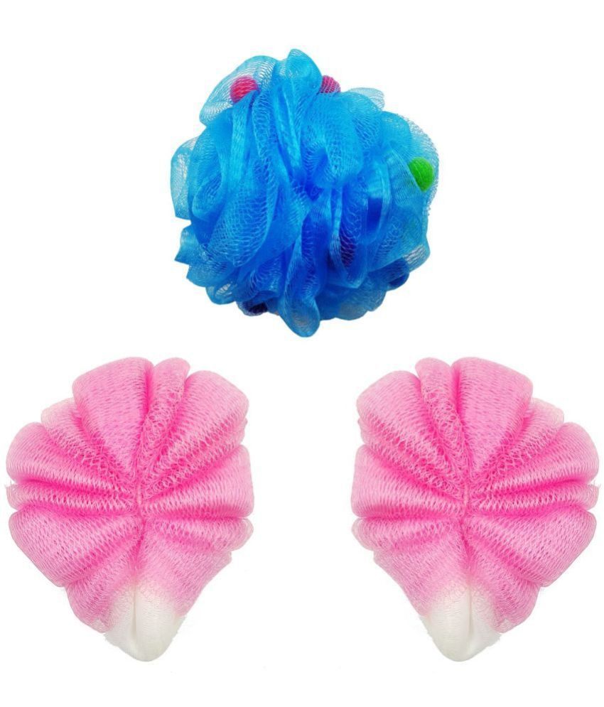     			Majestique Loofah with Active Spheres Ultra Soft Mesh Body Wash Sponge Cleaning Adult - Multicolor