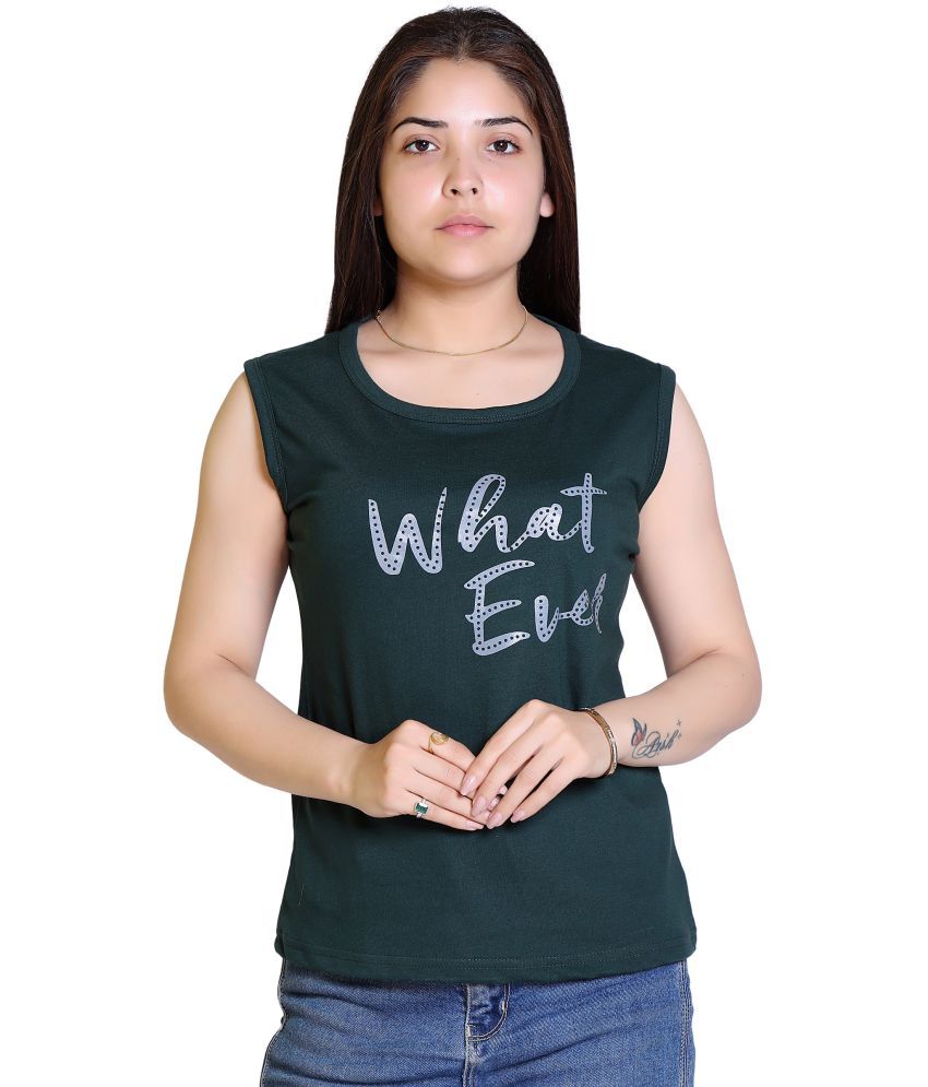     			Ogarti - Green Cotton Blend Regular Fit Women's T-Shirt ( Pack of 1 )