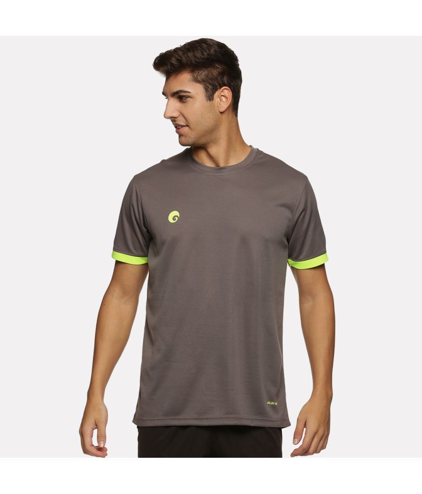     			Omtex - Grey Cotton Regular Fit Men's Sports T-Shirt ( Pack of 1 )