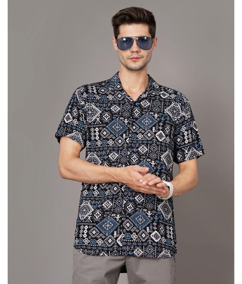     			Paul Street - Black Rayon Regular Fit Men's Casual Shirt ( Pack of 1 )