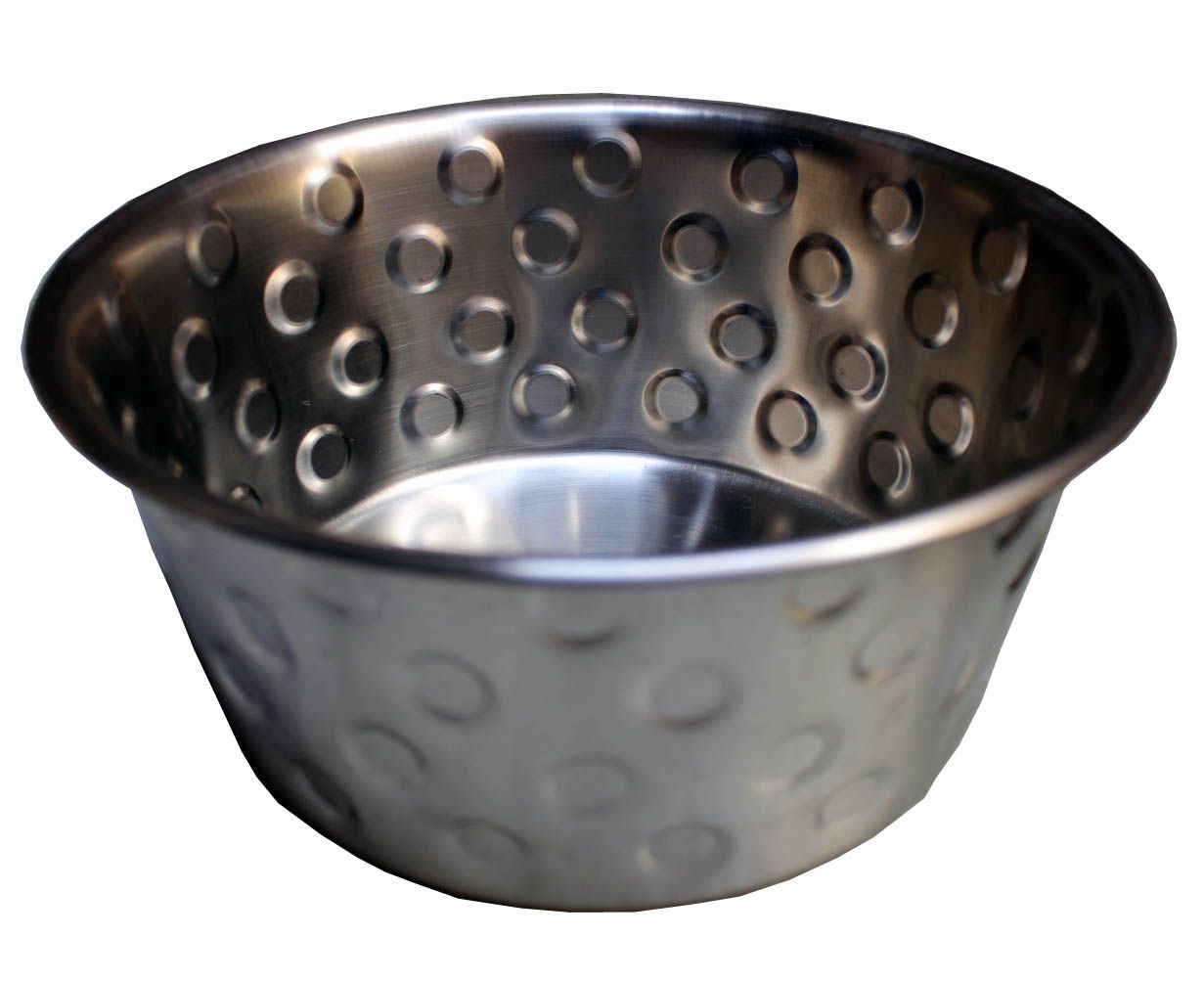     			Petshop7.com - Stainless Steel Dog Food Silver Bowl 500 mL