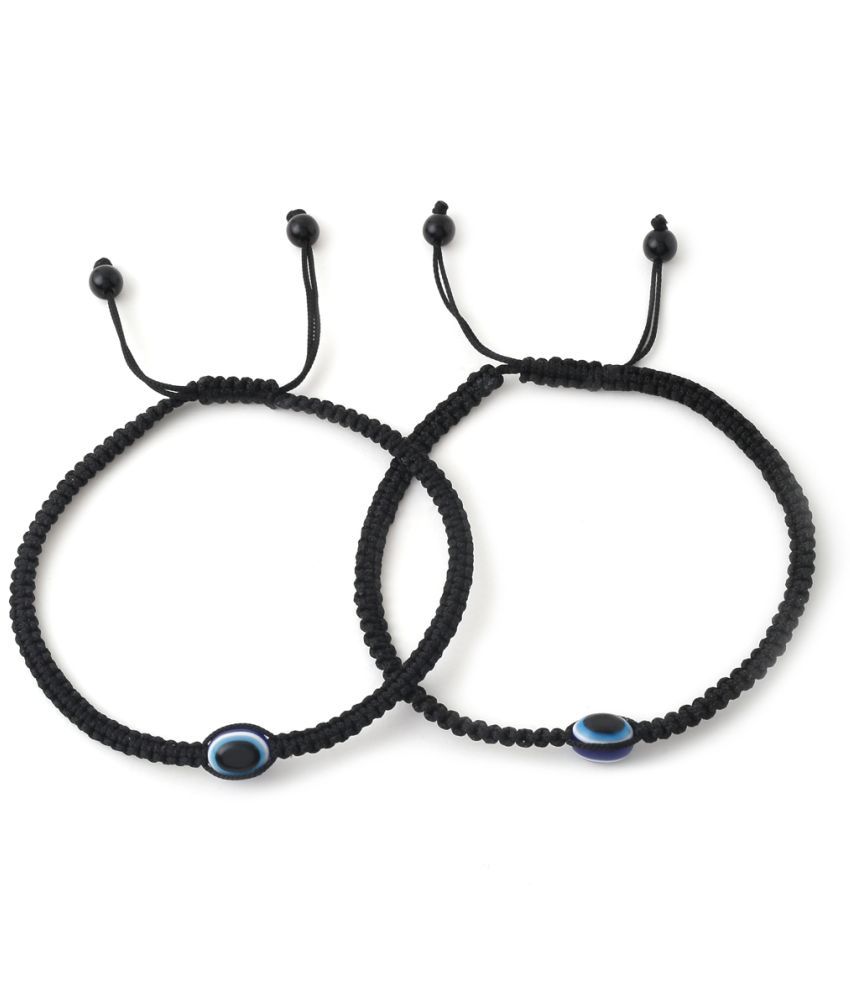     			VIRAASI - Black Anklets ( Pack of 1 )