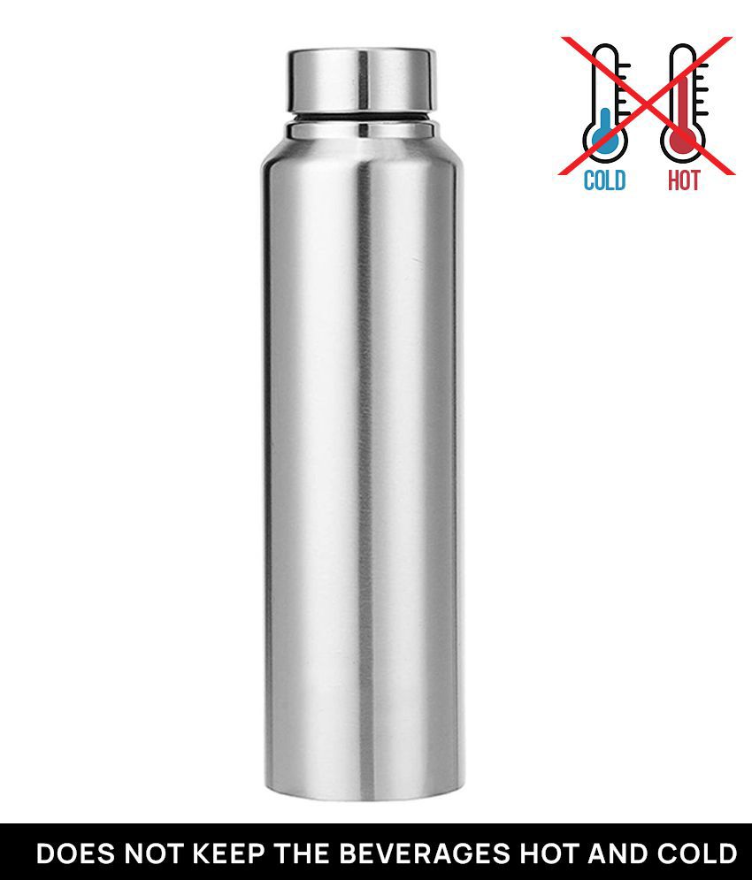     			HOMETALES - 900 ml Fridge Bottle Silver Fridge Water Bottle 900 mL ( Set of 1 )