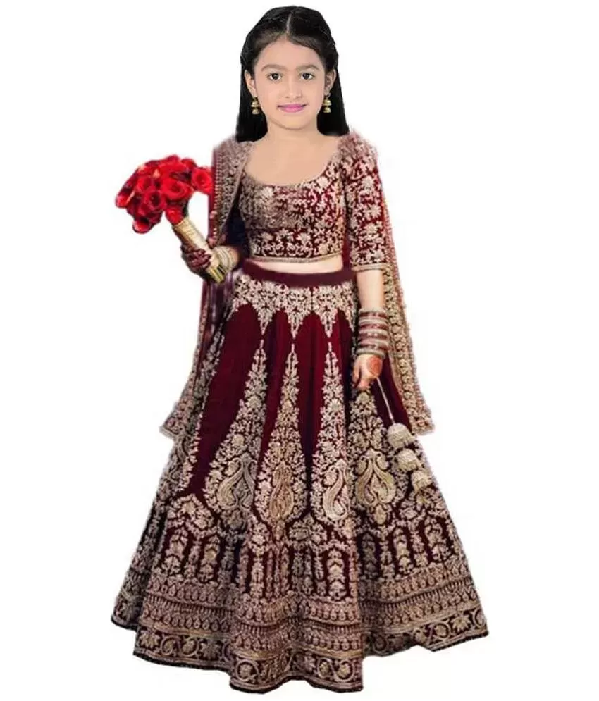 Aavashyak Radha Dress for Kids | Lehenga Dupatta Set for Girls Kids Costume  Wear Price in India - Buy Aavashyak Radha Dress for Kids | Lehenga Dupatta  Set for Girls Kids Costume