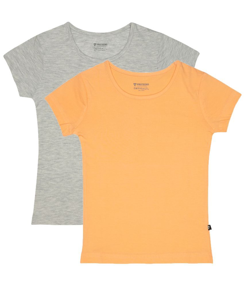     			Bodycare Pack of 2 Girls Cotton T-Shirt ( Multi )