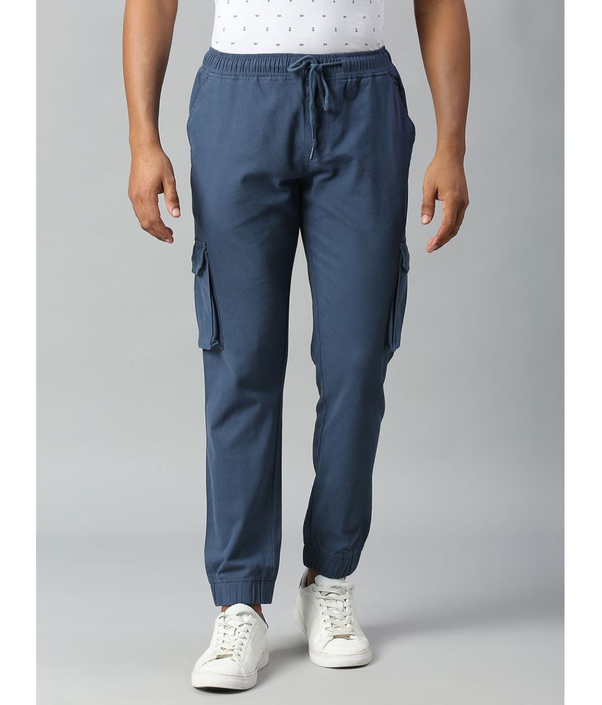     			Dennis Lingo Blue Slim Cargos ( Pack of 1 )