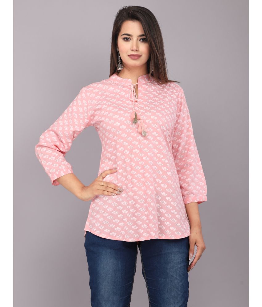     			JC4U - Pink Rayon Women's Regular Top ( Pack of 1 )