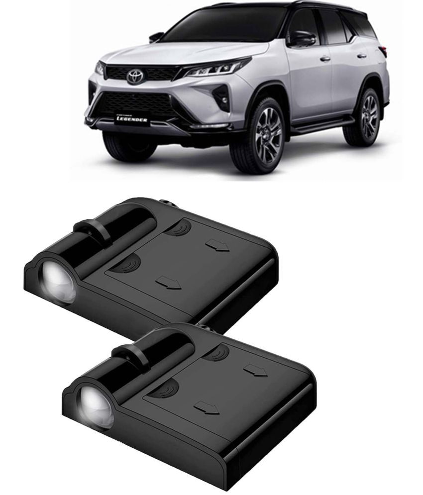     			Kingsway Car Logo Shadow Light for Toyota Fortuner, 2021 Onwards Model, Car Door Welcome Light, 3D Car Logo Wireless LED Projector with Magnet Sensor Auto On/Off, 2Pcs Car Ghost Light