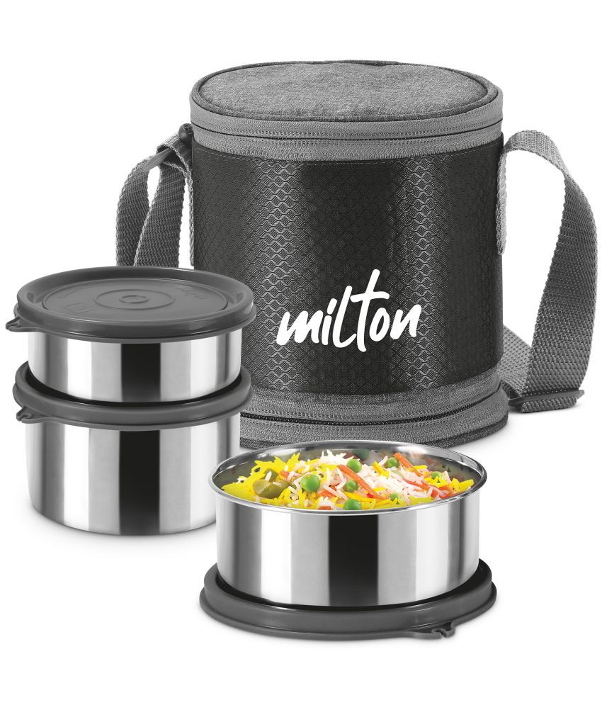     			Milton - Stainless Steel Lunch Box 3 - Container ( Pack of 1 )