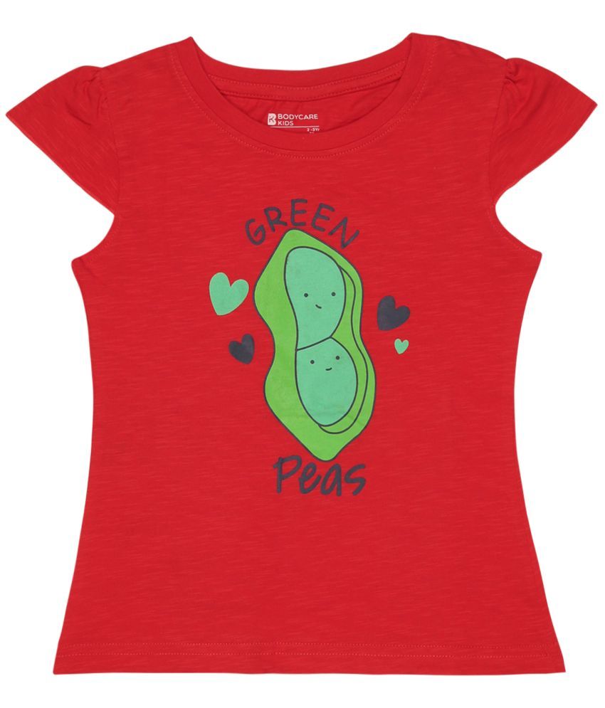     			Bodycare - Red Cotton Girls T-Shirt ( Pack of 1 )