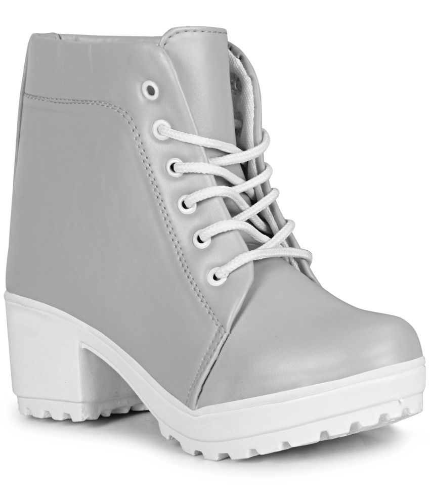     			Commander - Gray Women's Ankle Length Boots