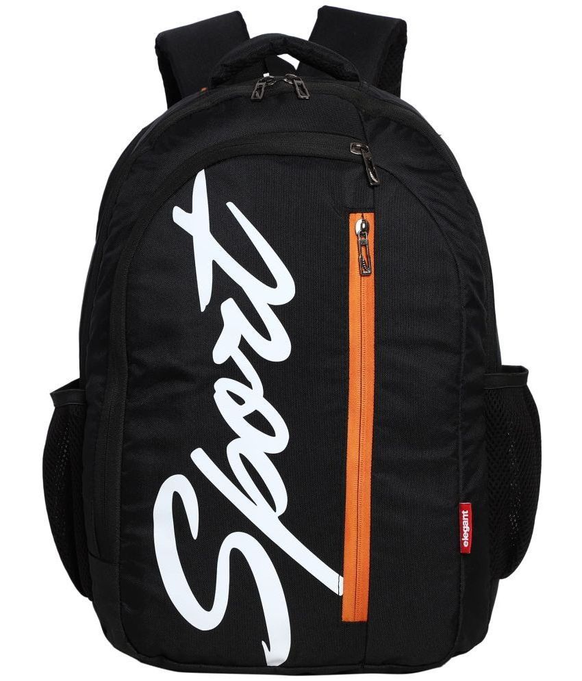     			Elegant - Black Polyester Backpack ( 28 Ltrs )