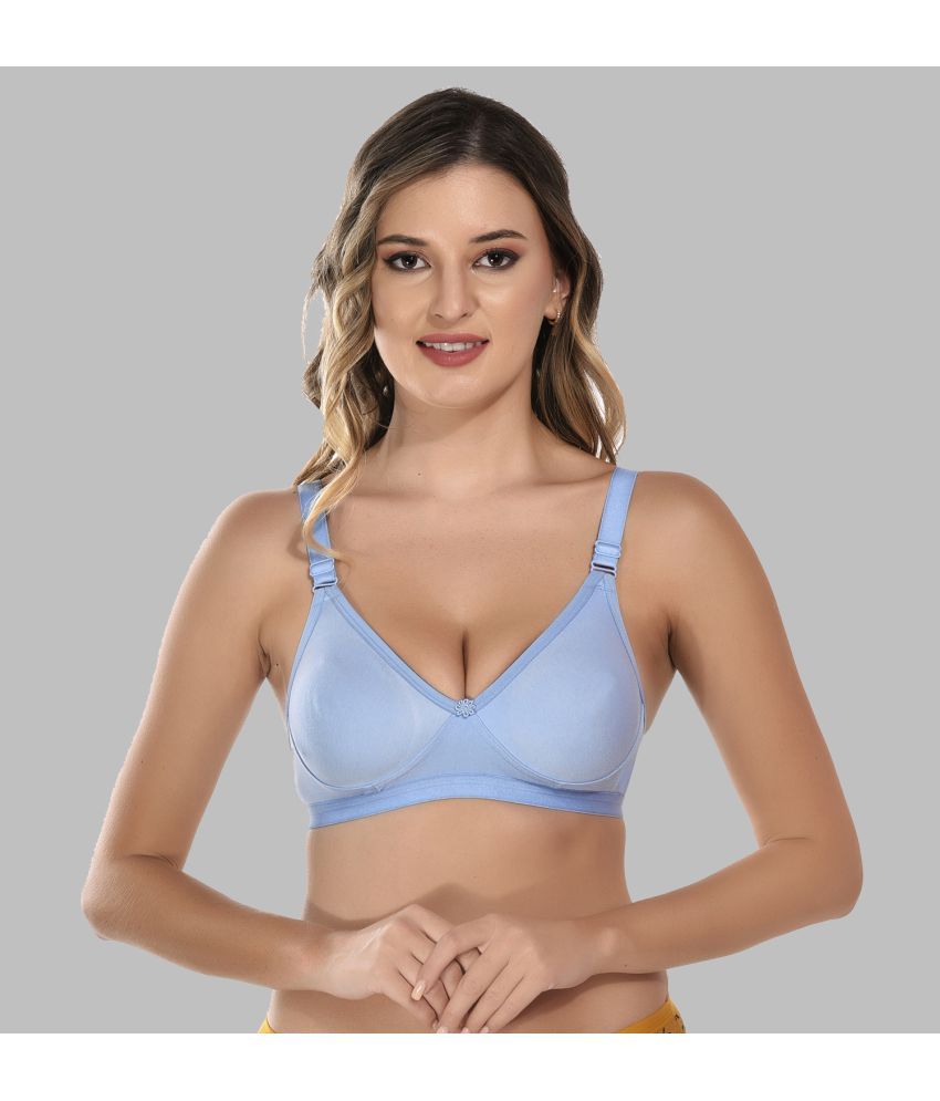     			Elina Cotton Non Padded Women's T-Shirt Bra ( Light Blue )