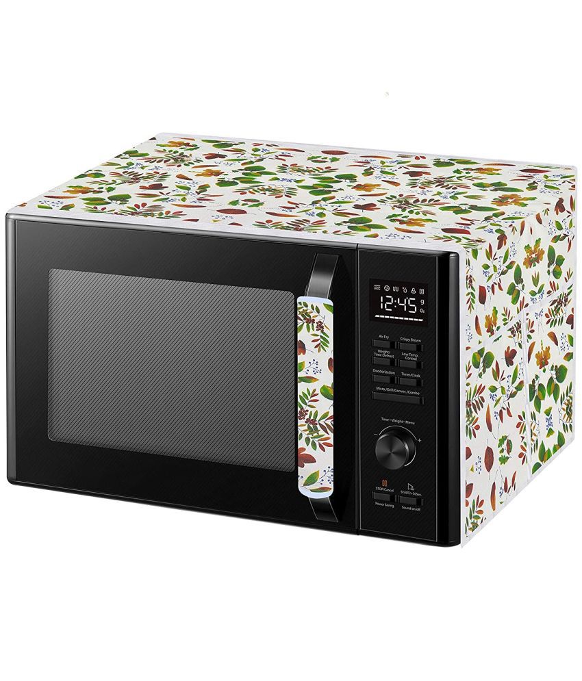     			HOMETALES Single Polyester Green Microwave Oven Cover - 20-22L