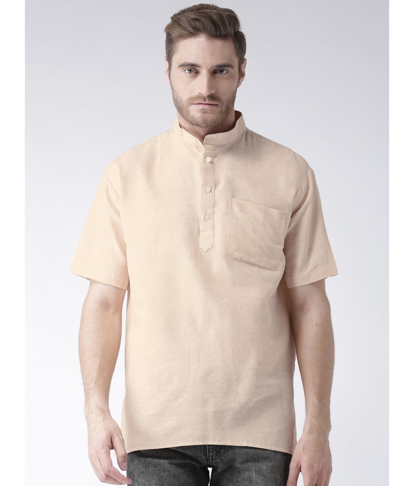     			RIAG - Beige Cotton Blend Regular Fit Men's Casual Shirt ( Pack of 1 )