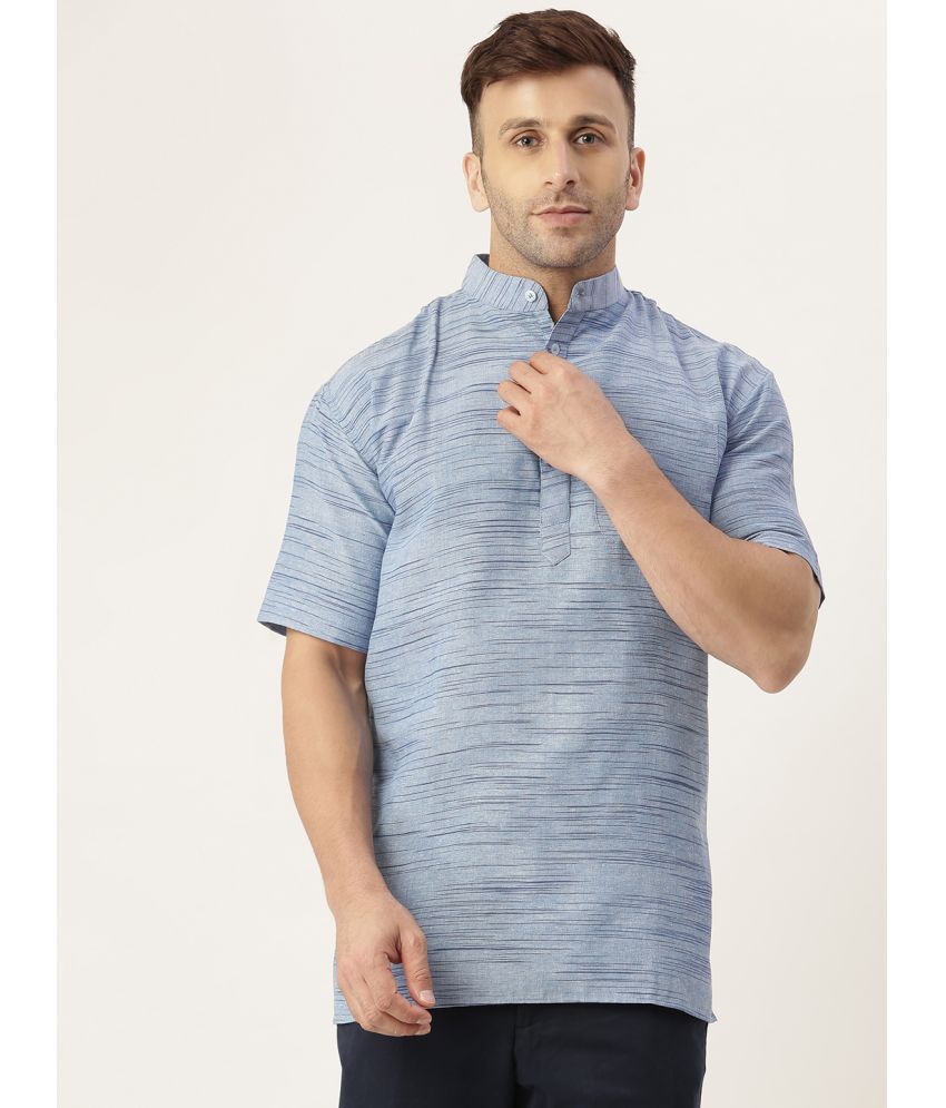     			RIAG - Blue Cotton Blend Regular Fit Men's Casual Shirt ( Pack of 1 )
