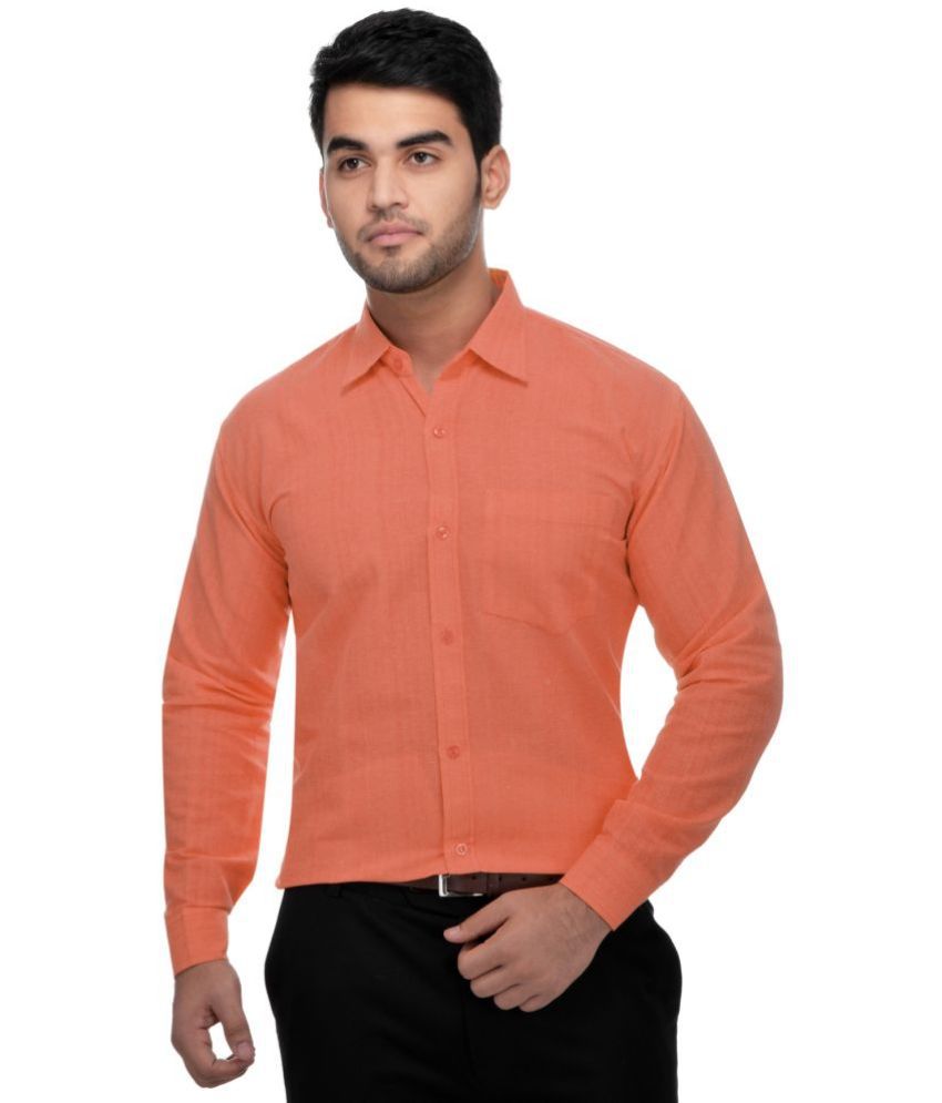     			RIAG - Orange Cotton Blend Regular Fit Men's Formal Shirt ( Pack of 1 )