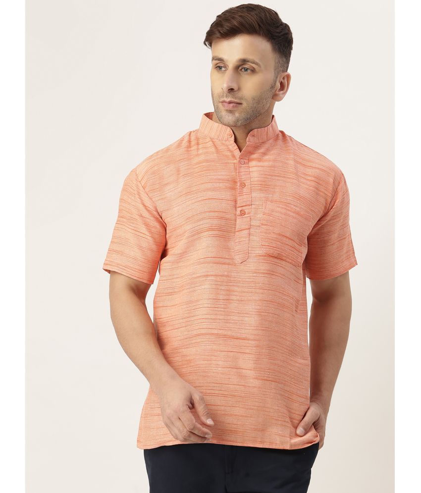     			RIAG - Orange Cotton Blend Regular Fit Men's Casual Shirt ( Pack of 1 )