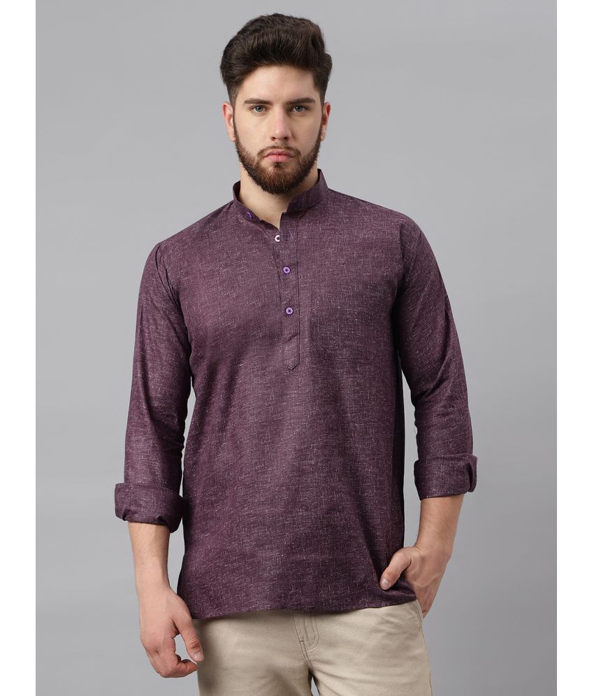     			RIAG - Purple Cotton Blend Regular Fit Men's Casual Shirt ( Pack of 1 )