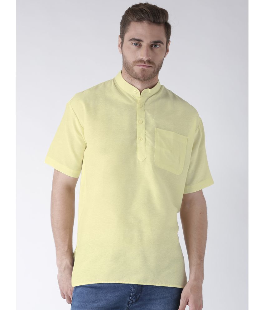     			RIAG - Yellow Cotton Blend Regular Fit Men's Casual Shirt ( Pack of 1 )