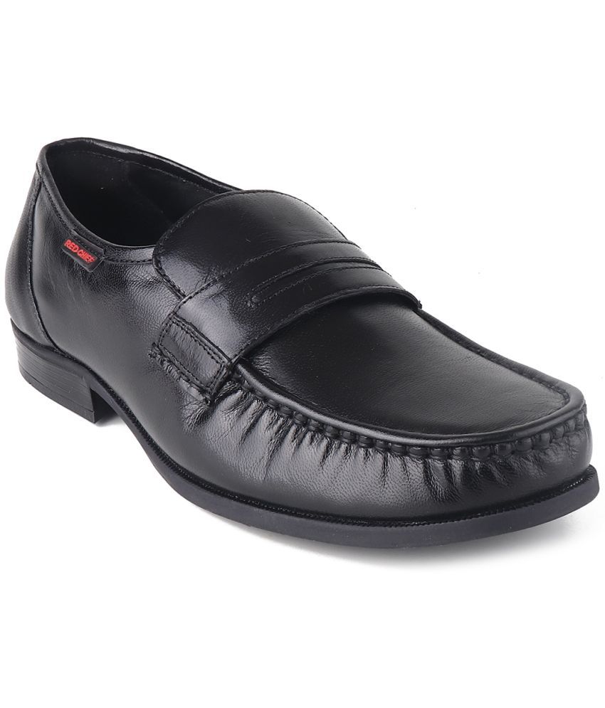     			Red Chief - Black Men's Mocassin Formal Shoes