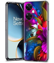 NBOX - Multicolor Printed Back Cover Silicon Compatible For Oneplus Nord CE 3 Lite 5G ( Pack of 1 )