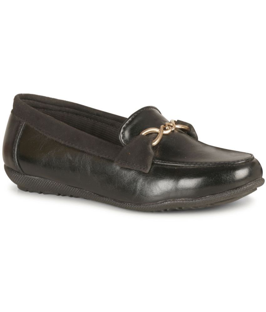     			Ishransh - Black Women's Loafers