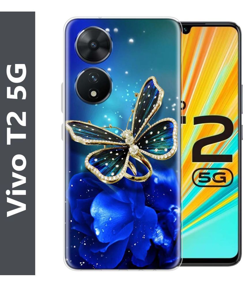     			NBOX - Multicolor Printed Back Cover Silicon Compatible For Vivo T2 5G ( Pack of 1 )