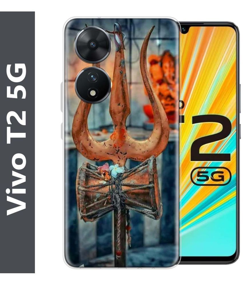     			NBOX - Multicolor Printed Back Cover Silicon Compatible For Vivo T2 5G ( Pack of 1 )