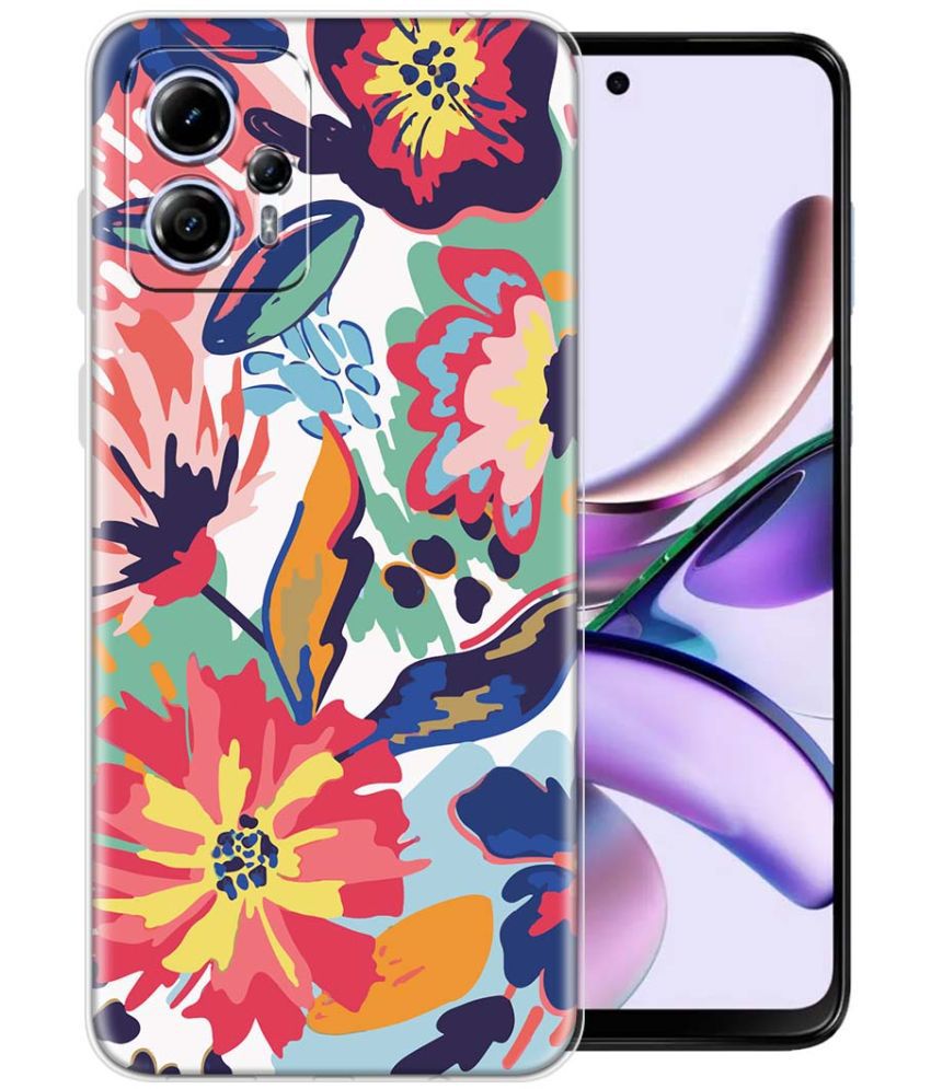     			NBOX - Multicolor Printed Back Cover Silicon Compatible For Moto G13 ( Pack of 1 )