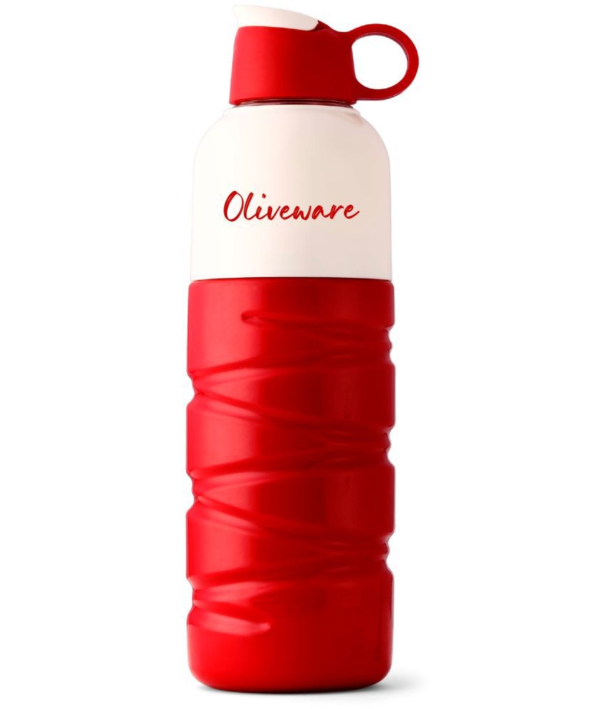     			Oliveware Red Water Bottle 500 ml mL ( Set of 1 )