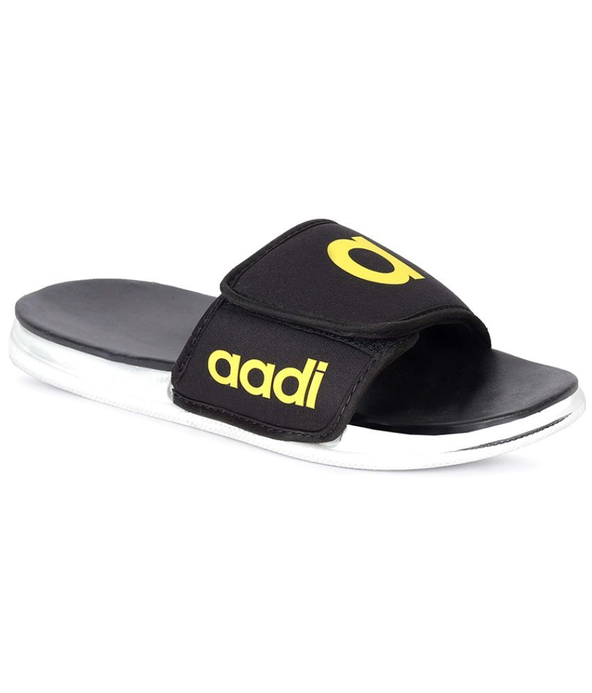     			Aadi - Black Men's Slide Flip Flop