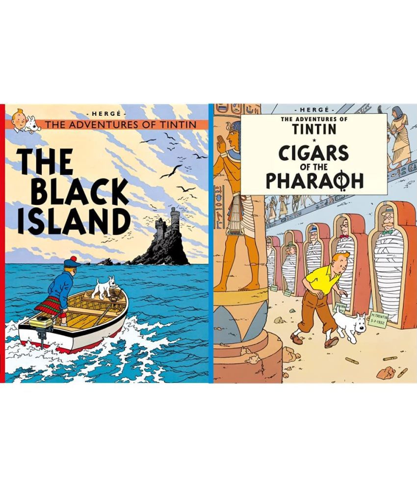     			Combo of 2 books ) The Black Island (Tintin) & Cigars of Pharaoh (Tintin) Product Bundle