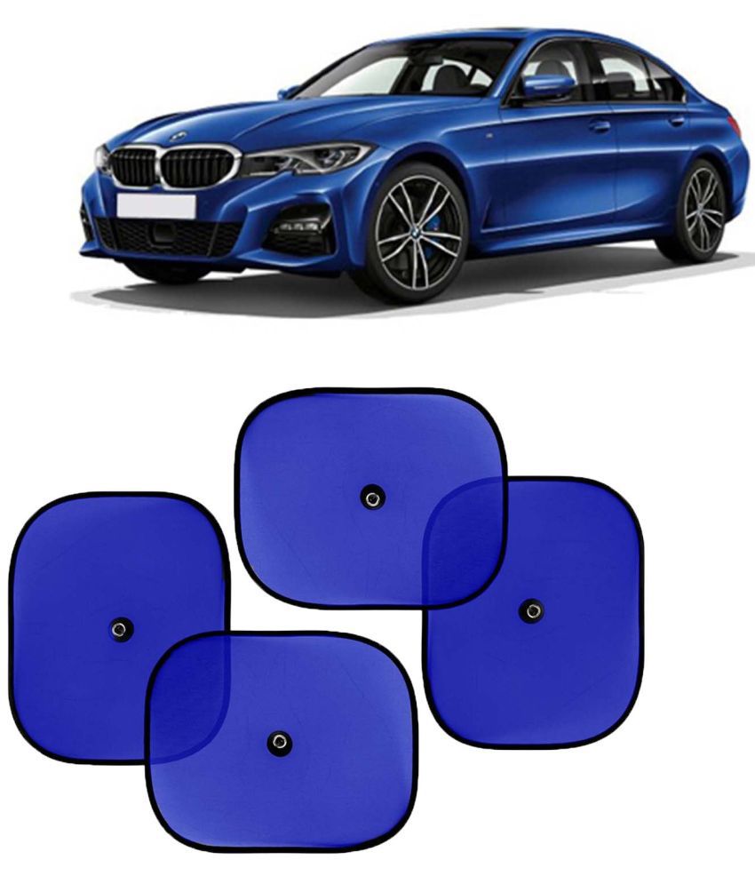     			Kingsway Car Window Curtain Sticky Sun Shades for BMW 3 Series, 2019 Onwards Model, Universal Fit Sunshades for Side Window, Rear Window, Color : Blue, 4 Pieces