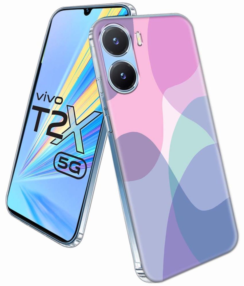     			NBOX - Multicolor Printed Back Cover Silicon Compatible For Vivo T2x 5G ( Pack of 1 )